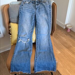 American Eagle Outfitters Blue Flare Jeans